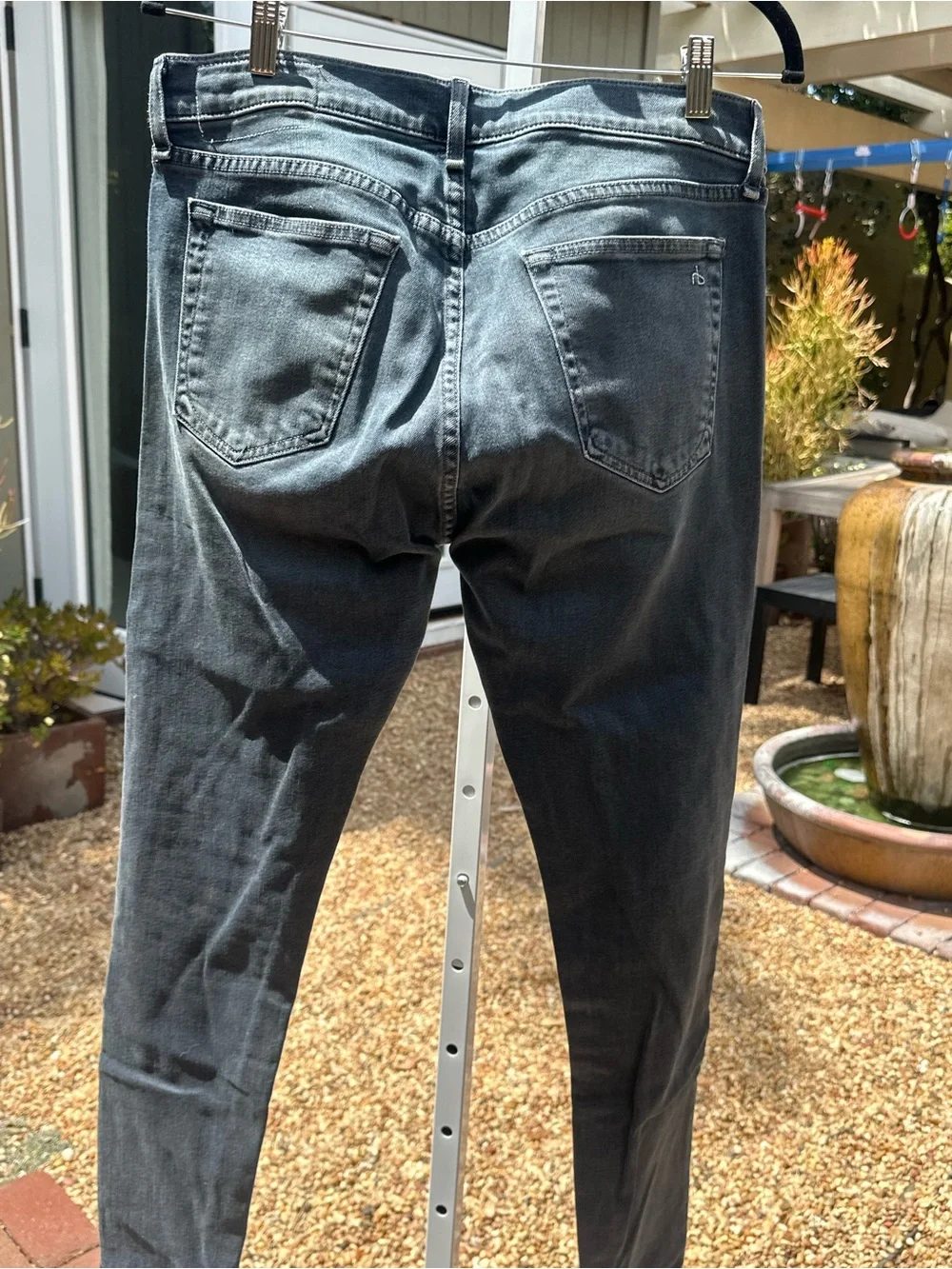 rag & bone Men's slim Jeans in Washed Black